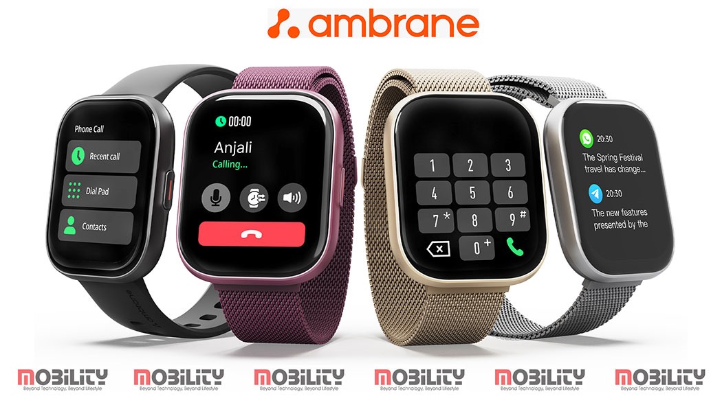 Ambrane Introduces Crest Pro Smartwatch: Robust, Stylish, And Packed With  Bluetooth Calling